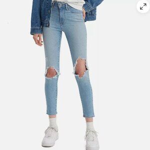 721 High Rise Skinny Levi's Size 30 Women's Jeans in Azure Falls